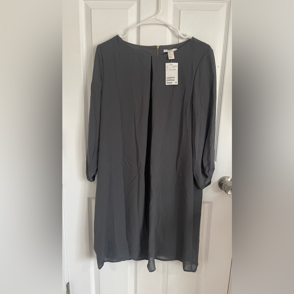 Grey H & M tunic style dress in a size 14.